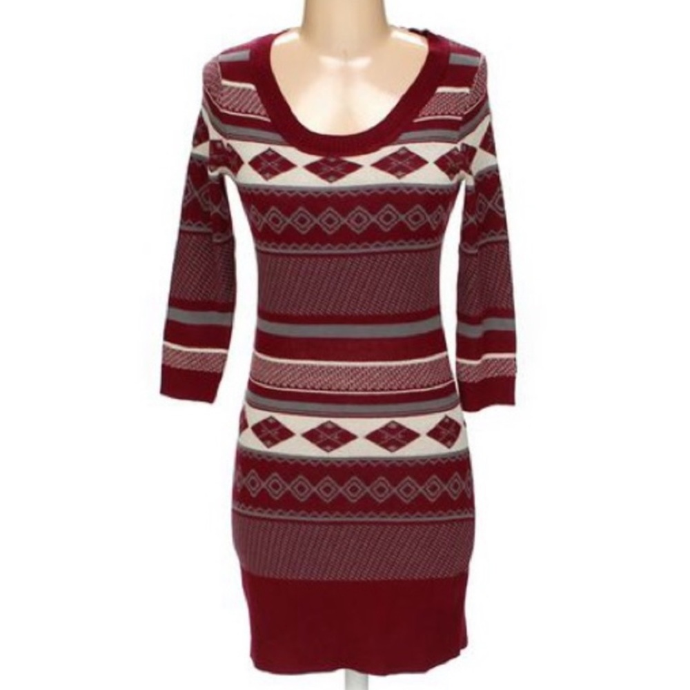 Cloud Chaser 3/4 Sleeve Sweater Dress